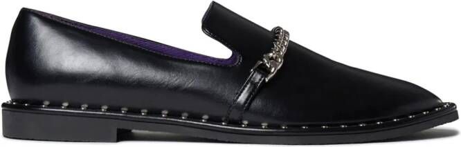 Stella McCartney Falabella loafers verfraaid met ketting Zwart