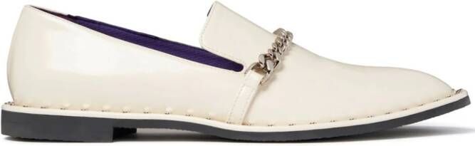 Stella McCartney Falabella loafers met schakeldetail Beige