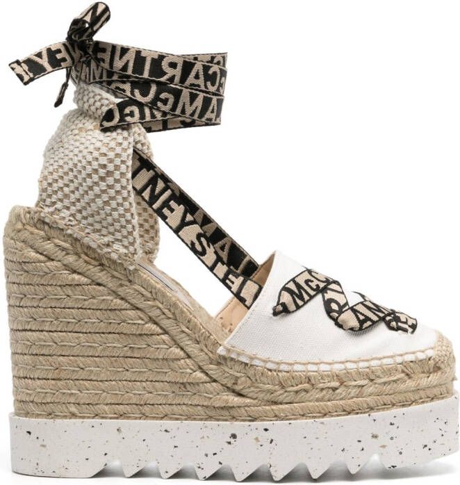 Stella McCartney Gaia Canvas espadrilles Wit