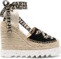 Stella McCartney Gaia Canvas espadrilles Zwart - Thumbnail 1