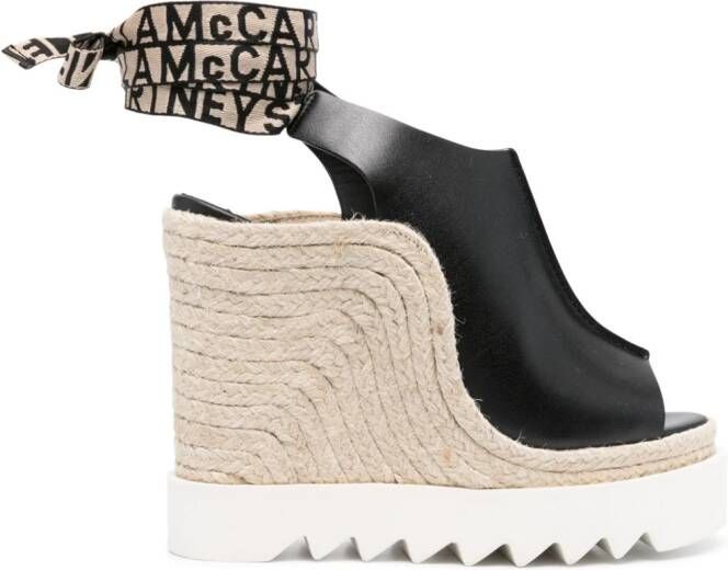 Stella McCartney Gaia canvas espadrilles Zwart