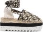 Stella McCartney Gaia espadrilles met plateauzool Beige - Thumbnail 1