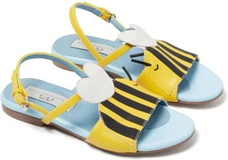 Stella McCartney Kids Sandalen van imitatieleer Geel