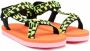 Stella McCartney Kids Sandalen met logoprint Groen - Thumbnail 1