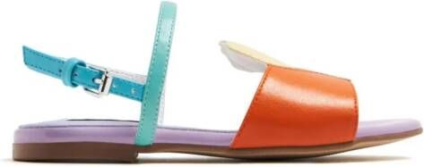 Stella McCartney Kids Sandalen van imitatieleer Oranje