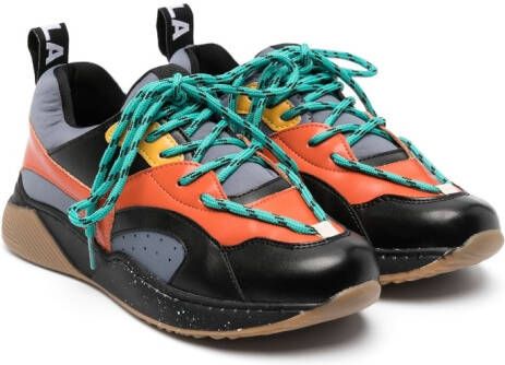 Stella McCartney Kids Sneakers met colourblocking Zwart