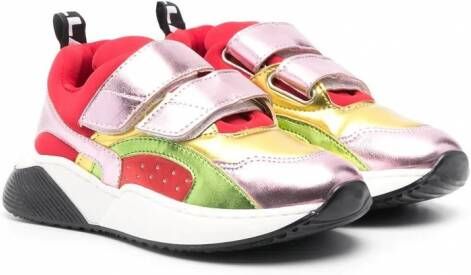 Stella McCartney Kids Sneakers met klittenband Rood