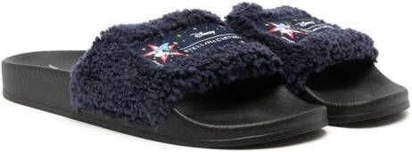 Stella McCartney Kids x Disney slippers met logopatch Blauw