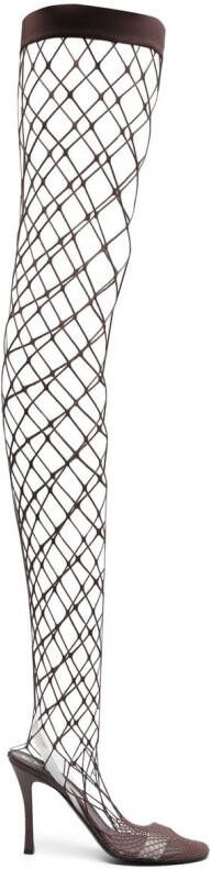 Stella McCartney Mesh knielaarzen Bruin