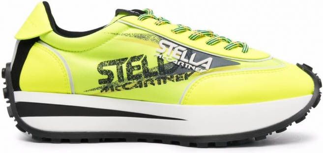 Stella McCartney Reclypse sneakers van gerecycled polyester Geel