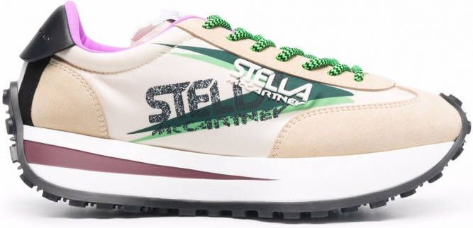 Stella McCartney Reclypse sneakers van gerecycled polyester Beige
