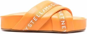 Stella McCartney Sandalen met logobandje Oranje