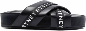 Stella McCartney Sandalen met plateauzool Zwart
