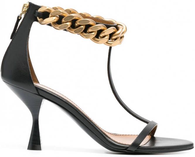 Stella McCartney Sandalen met schakelketting Zwart