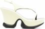 Stella McCartney Shroom slingback sandalen met sleehak Geel - Thumbnail 1