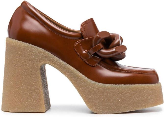 Stella McCartney Skyla pumps met vierkante neus Bruin