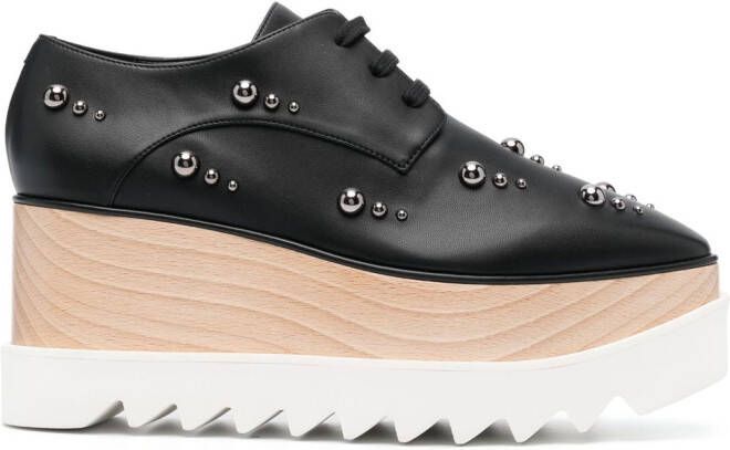 Stella McCartney Sneak-Elyse sneakers met plateauzool Zwart