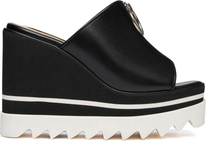 Stella McCartney Sneak-Elyse sandalen met plateauzool Zwart