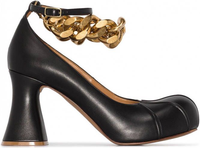 Stella McCartney Groove pumps met kettingband Zwart