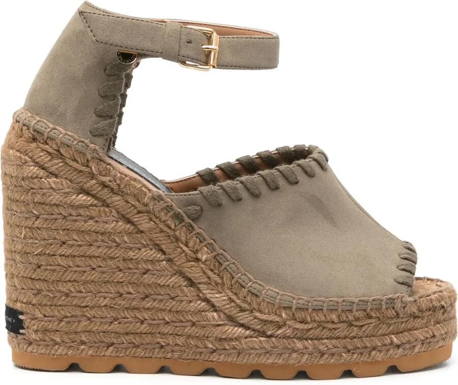 Stella McCartney 100 mm Gaia espadrilles Groen