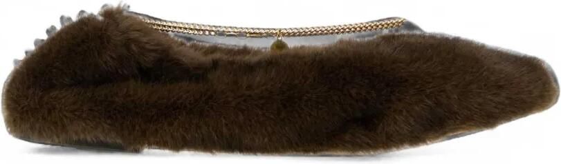 Stella McCartney Ballerina's met enkelketting Bruin