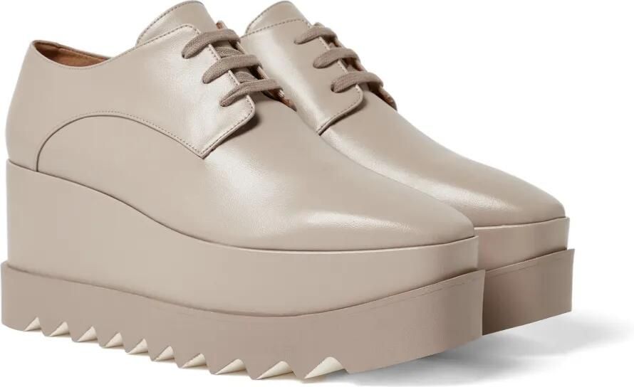 Stella McCartney Elyse derby schoenen met plateauzool Beige - Foto 5