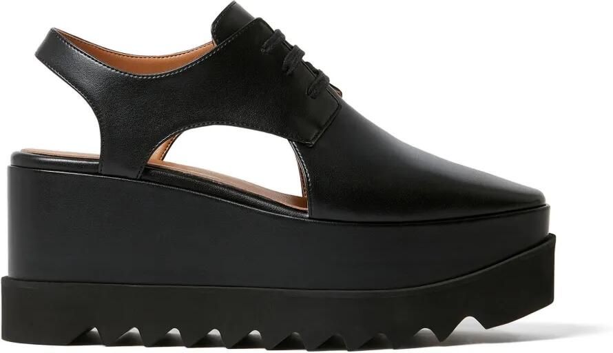 Stella McCartney Elyse derby schoenen met sleehak Zwart