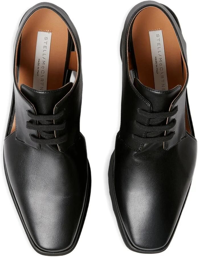Stella McCartney Elyse derby schoenen met sleehak Zwart - Foto 3