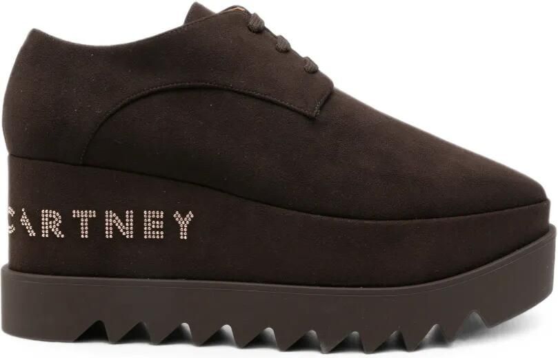 Stella McCartney Elyse derby schoenen met studs Bruin