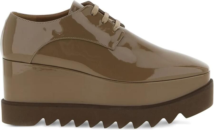 Stella McCartney Elyse Oxford schoenen met vierkante neus Bruin