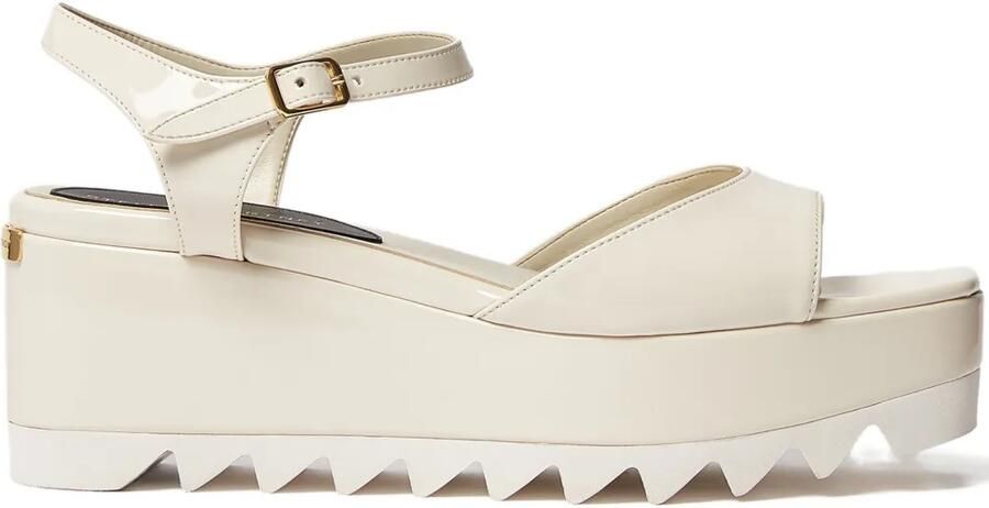 Stella McCartney Elyse sandalen met plateauzool Beige