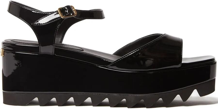 Stella McCartney Elyse sandalen met plateauzool Zwart