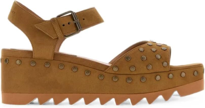Stella McCartney Elyse sandalen verfraaid met studs Bruin