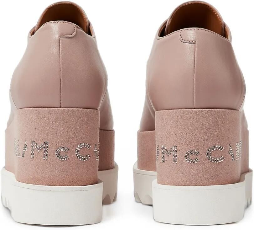 Stella McCartney Elyse schoenen met plateauzool en logo Roze