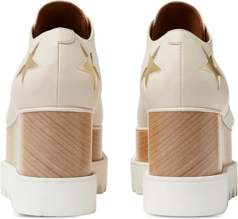 Stella McCartney Elyse schoenen met plateauzool en metallic ster Beige - Foto 3