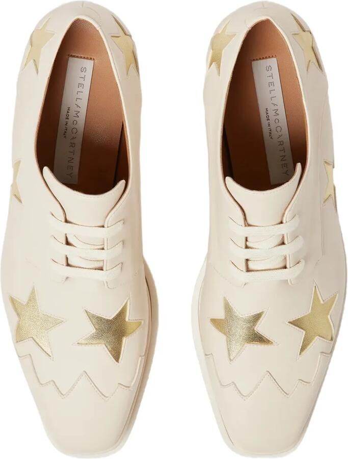 Stella McCartney Elyse schoenen met plateauzool en metallic ster Beige - Foto 2