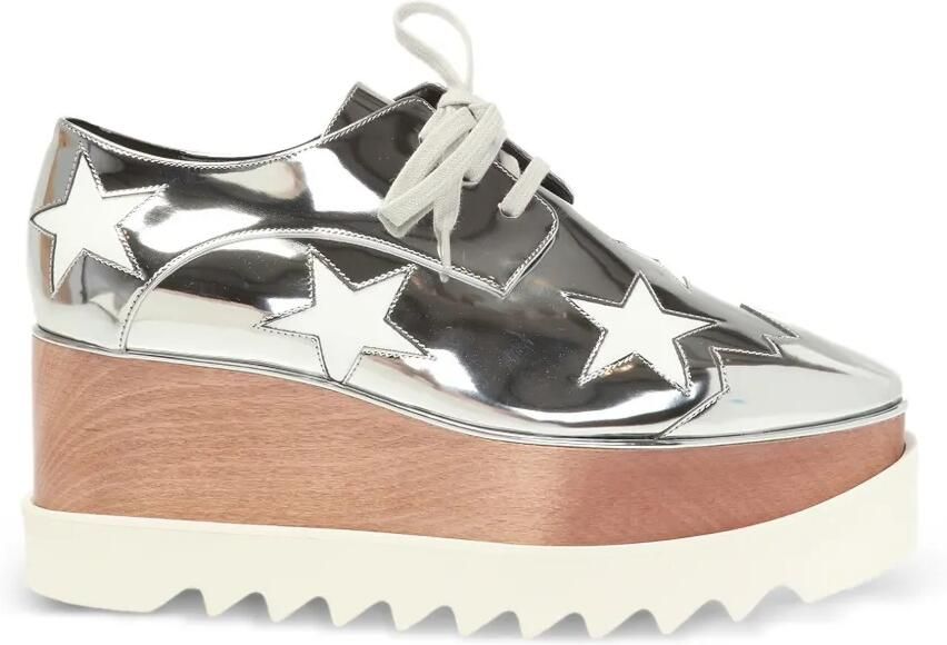 Stella McCartney Elyse schoenen met plateauzool Zilver