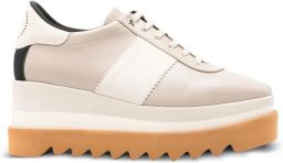 Stella McCartney Elyse sneakers met plateauzool Beige