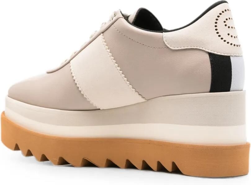 Stella McCartney Elyse sneakers met plateauzool Beige - Foto 2