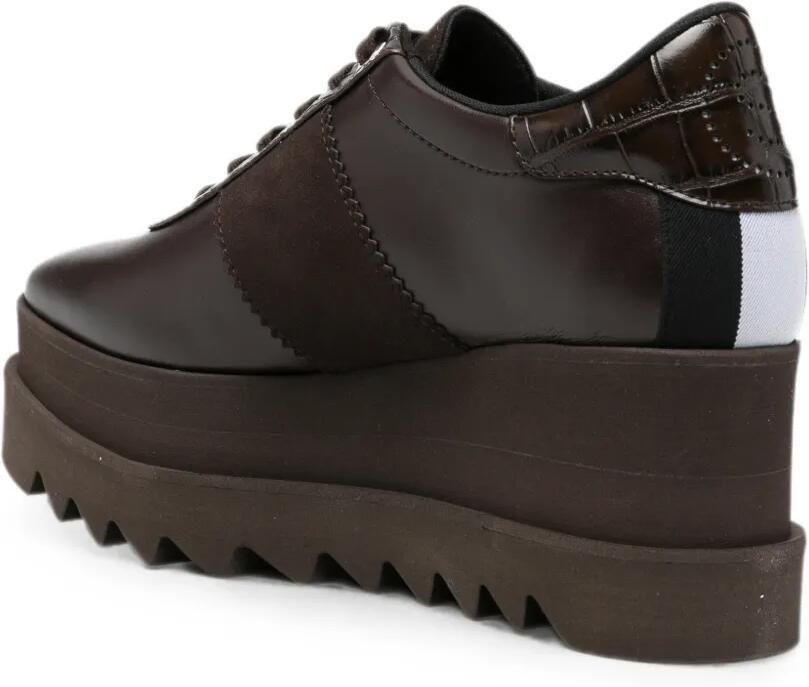 Stella McCartney Elyse sneakers met plateauzool Bruin - Foto 3