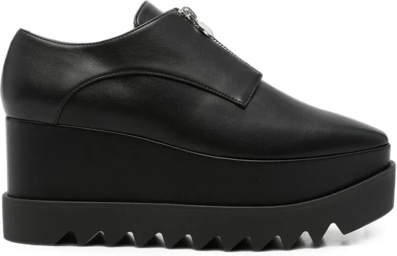 Stella McCartney Elyse sneakers met plateauzool en ritssluiting Zwart