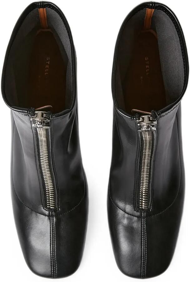 Stella McCartney Enkellaarzen met rits Zwart