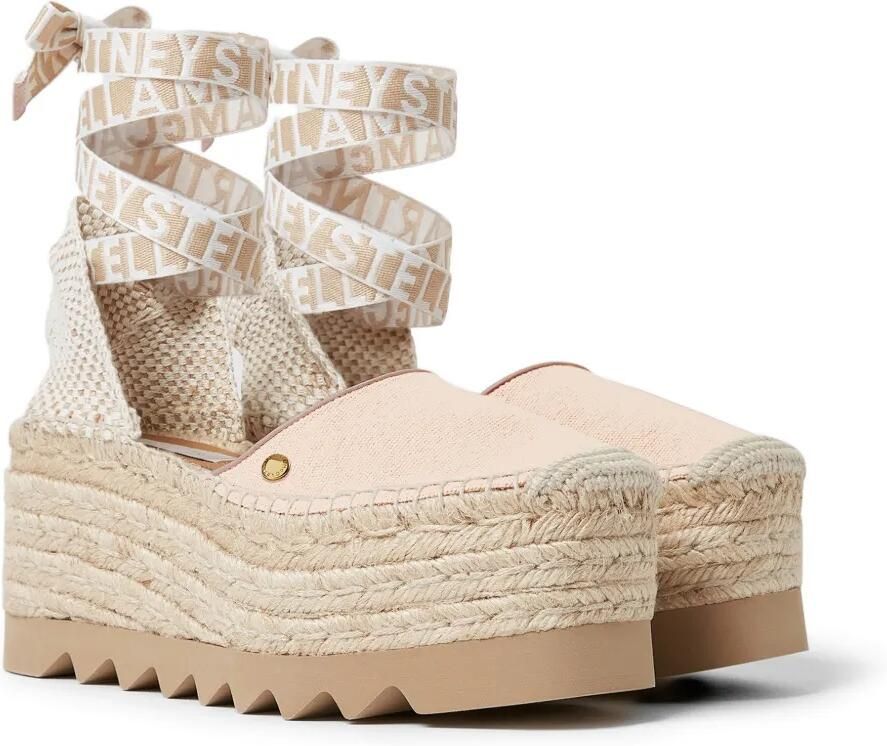 Stella McCartney Gaia espadrilles met plateauzool Beige - Foto 2