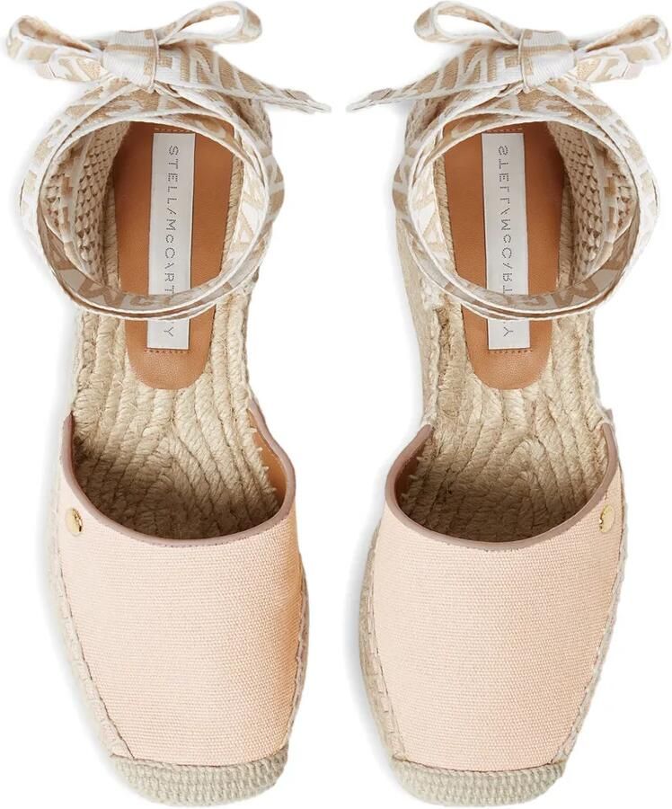 Stella McCartney Gaia espadrilles met plateauzool Beige - Foto 4