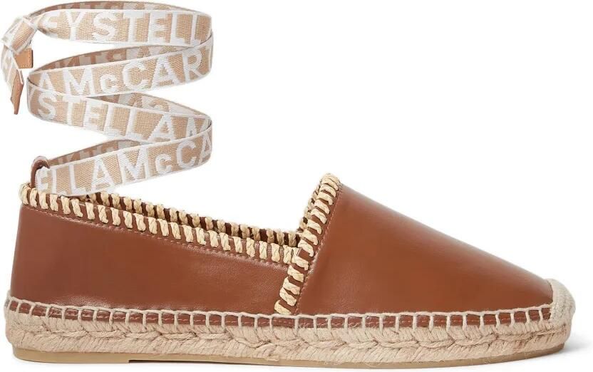 Stella McCartney Gaia platte sandalen Bruin