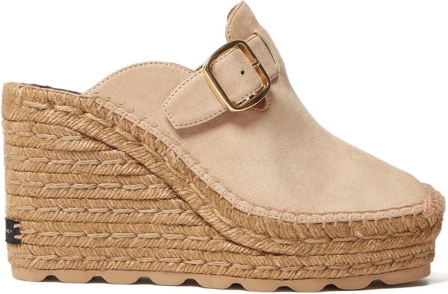 Stella McCartney Gaia suède klompen Beige