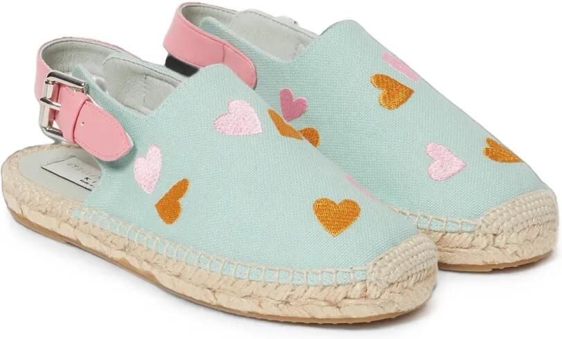 Stella McCartney Kids Espadrilles met geborduurd hart Blauw - Foto 5