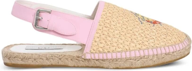 Stella McCartney Kids Espadrilles met grafische print Beige