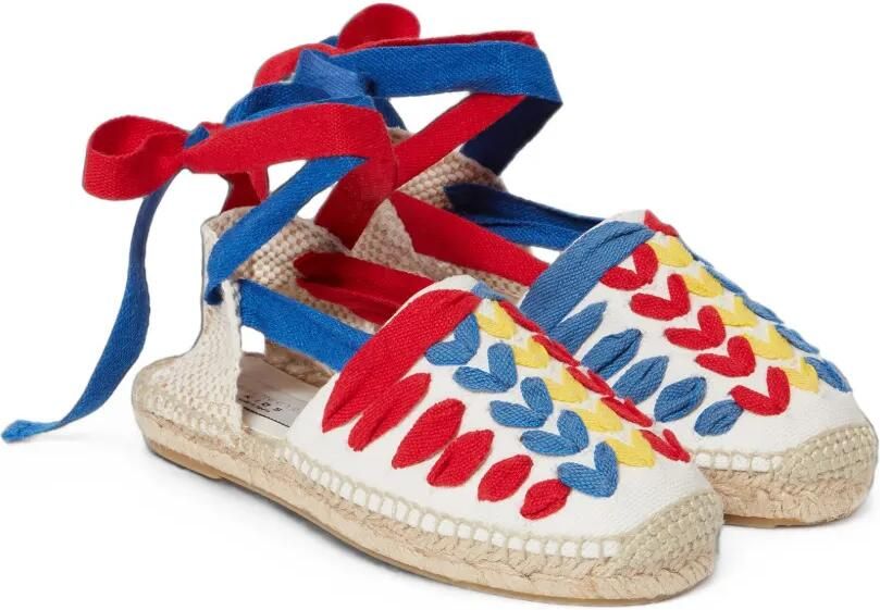 Stella McCartney Kids Espadrilles met open rug Wit - Foto 2