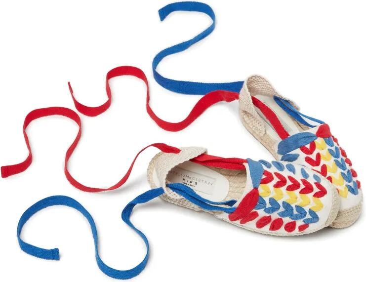 Stella McCartney Kids Espadrilles met open rug Wit - Foto 4
